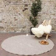 Rond Buitenkleed Marble - Naturel/wit - dubbelzijdig - EVA Interior Be...