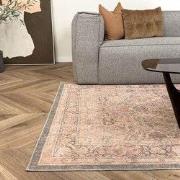 Vintage vloerkleed Sybil Groen/Beige - Polyester