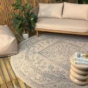 Rond buitenkleed Nova blauw - Interieur05 - Polypropyleen