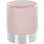 BRIGITTE  - Poef - Pastelroze - 36 cm - Fluweel