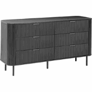 BRADLEY - Ladekast - Zwart - MDF