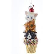 6 inch Noble Gems Glass Cruise Ship Orn kerstbal