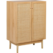 NIVO - Dressoir - Lichtbruin - 2 deuren - Hout/Rotan