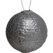 Round dia. 30 cm Lace zilver lampion