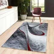 Kristal Modern Rood vloerkleed - 160 X 230 CM