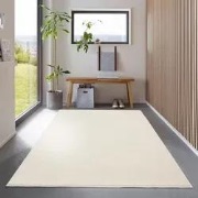 Effen vloerkleed - Ravenna crème - 120 X 170 CM