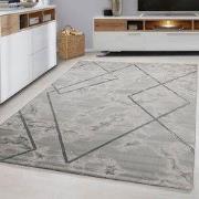 Alba Modern Grijs vloerkleed - Marmer Design - 160 X 230 CM