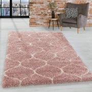 Azure Hoogpolig Roze vloerkleed - - 120 X 170 CM