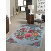 Adrasos Vintage Gebloemd Kelim Multi Wasbaar & Waterdicht - 120 X 170 ...