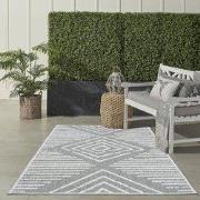Belize Indoor & Outdoor Grijs vloerkleed - Geruit - 160 X 230 CM