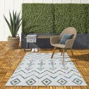 Lilah Indoor & Outdoor Multi vloerkleed - Geruit - 80 X 250 CM