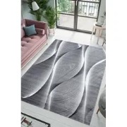 Jaden Modern Grijs vloerkleed - Laagpolig - 80 X 300 CM