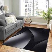 Marlon Modern Zwart / Grijs vloerkleed - - 120 X 170 CM