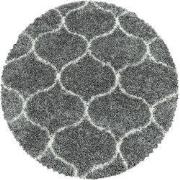 Azure Hoogpolig Grijs vloerkleed - Rond - 200 X 200 CM