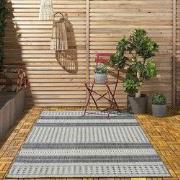 Rio Buitenkleed Indoor & Outdoor Antraciet / Beige - 80 X 250 CM