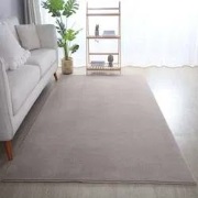 Alberta Laagpolig Fluffy Beige vloerkleed - - 120 X 170 CM