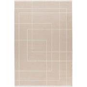 Claire vloerkleed - Japandi Stijl Geblokt En Gestreept Modern - Beige ...
