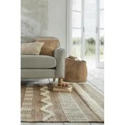 Medina vloerkleed - Jute - Laagpolig Modern - Naturel / Crème - 160 X ...