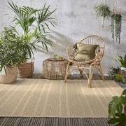 Jute Look Buitenkleed - Ceres Gestreept Naturel - 160 X 230 CM
