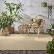 Jute Look Buitenkleed - Ceres Effen Naturel - 120 X 170 CM
