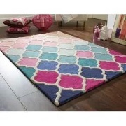 Reverie vloerkleed - Laagpolig - 100% Wol - Barok Design Modern - Roze...