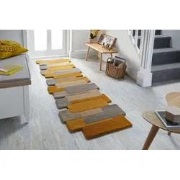 Loper Abstract Modern Stracto Collage - Organische Vorm - Okergeel 60X...