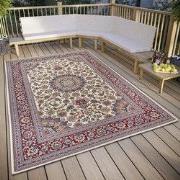 Klassiek Binnen- En Buitenkleed - Kadi Crème/Rood - 120 X 180 CM