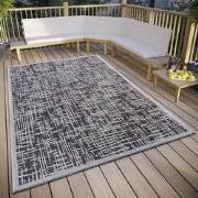 Buitenkleed - Telu Grijs/Antraciet - 155 X 235 CM