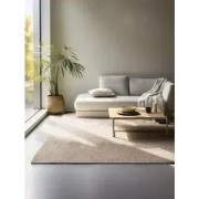 Jute Wol Katoen vloerkleed - Dhaka Naturel - 160 X 230 CM