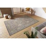 Vintage Binnen- En Buitenkleed - Luxor Grijs / Multi - 240 X 340 CM