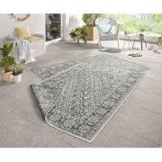 Binnen & Buiten vloerkleed - Curacao Groen/Crème Omkeerbaar - 120 X 17...