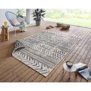 Binnen & Buitenkleed Omkeerbaar - Biri Zwart/Crème - 80 X 150 CM