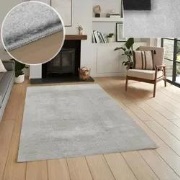 Wasbaar vloerkleed - Malaga Zilver - 160 X 220 CM