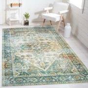 Burano vloerkleed - Medaillon Vintage - Groen - 240 X 340 CM