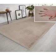 Fluffy vloerkleed - Effen Hoogpolig Super Zacht - Beige - 120 X 170 CM