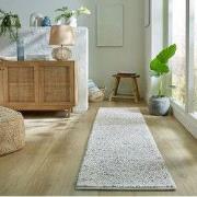 Loper - Minerals Uni vloerkleed - Laagpolig - Wol - Bolletjes Modern -...