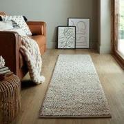 Loper - Minerals Uni vloerkleed - Laagpolig - Wol - Bolletjes Modern -...