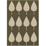 Kindervloerkleed Adventures - Lovely Leaves - Groen / Creme - 120x170 ...