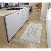 Loper Keuken - Brasserie de Paris- Grijs / Creme - 92x150 cm