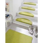 Traploper Uni Laagpolig Effen Vloerkleed - Fancy - Groen  (15 stuks ) ...