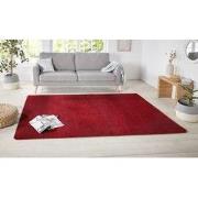 Laagpolig Effen Uni Vloerkleed - Nasty - Rood - 160x240 cm