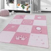 Kindervloerkleed - Prinses - Roze - 140x200 cm