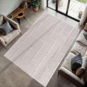 Binnen & Buiten vloerkleed - Zora Stellar Blocks - Creme - 80x150 cm
