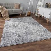 Laagpolig Vloerkleed - Cameris Vintage Design - Grijs - 80x150 cm