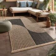 Binnen en Buitenkleed - Vloerkleed Colinna - Antraciet - 200x280 cm