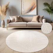 Laagpolig Vloerkleed Cotera - Creme - 80x150 cm