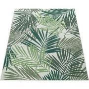 Binnen en Buitenkleed Ostivia - Gebloemd - Groen - 80x250 cm