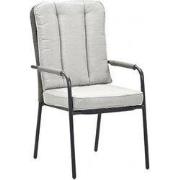 Venice Dining Tuinstoel Carbon Black/Desert Sand