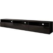 Meubella - TV-Meubel Antrix - Zwart - 270 cm