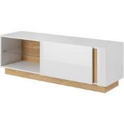 Meubella - TV-Meubel Ashley - Wit - Eiken - 138 cm